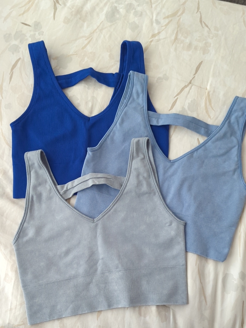 LOT OF 3! *90 DEGREE BY REFLEX* STRETCHY WORKOUT SPORTS BRAS-L/XL